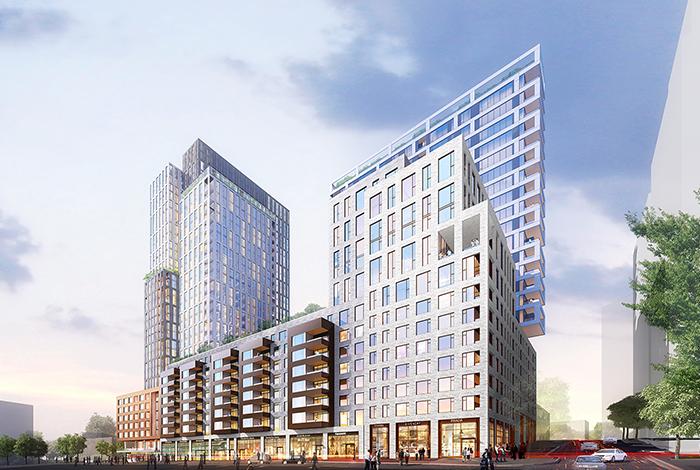 rendering of the exterior of the Boro located in Tysons, Virginia