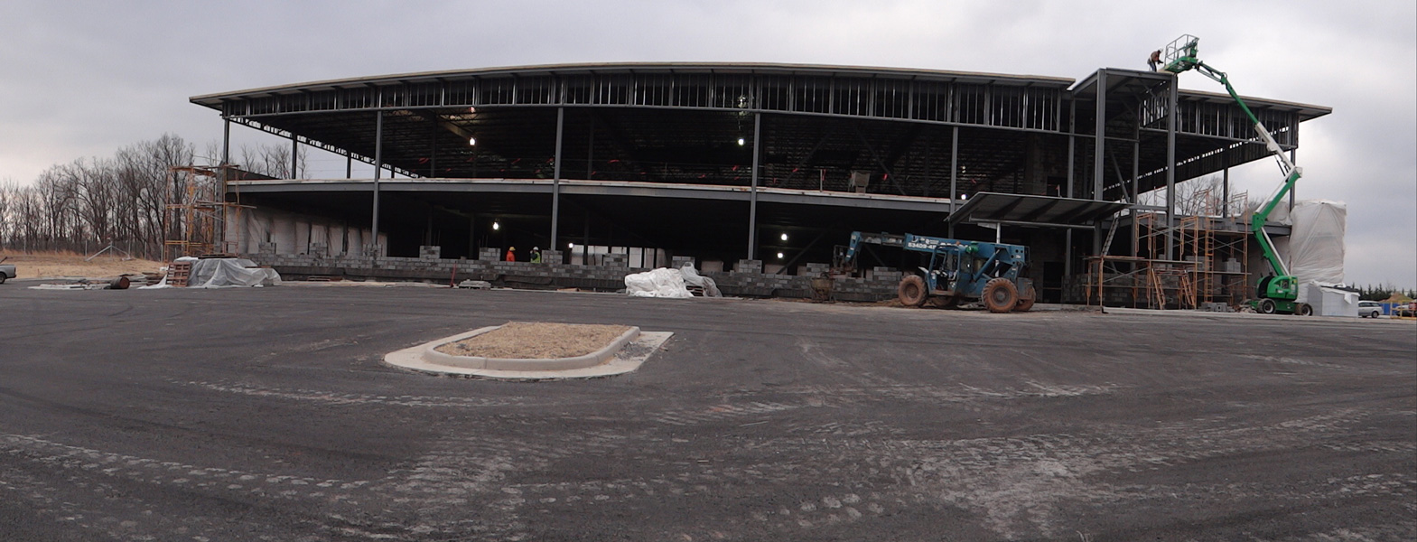 view of the Naval Federal Credit Union under construction