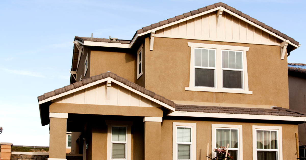 A residential home that has had EIFS installation