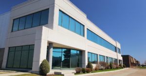 large commercial building that received professional caulking services