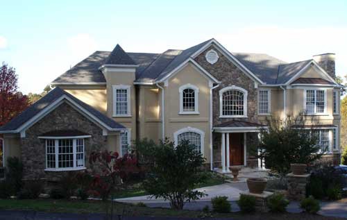 Residential Home with Cement Board Stucco 