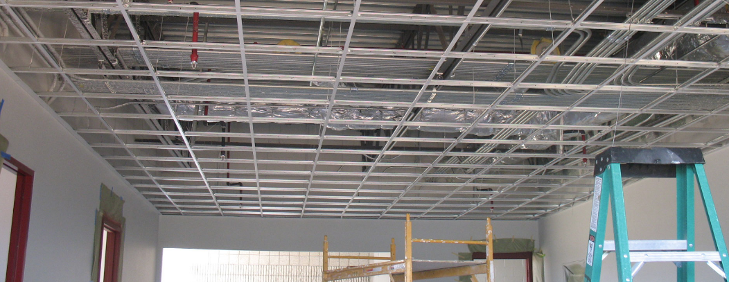 acoustic ceiling installation